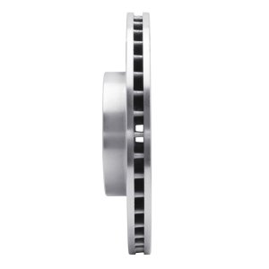 BMW X5 Brake Rotor (1) - Front Right - R1 Concepts - Drilled & Slotted - Silver - `00-`06